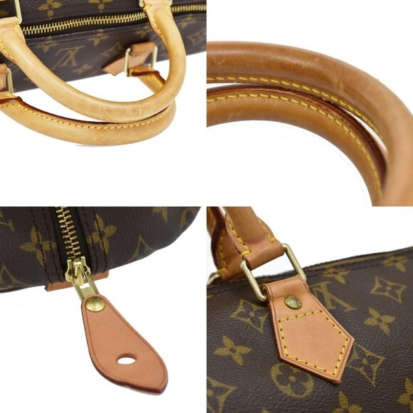 LOUIS VUITTON Speedy 40 Travel Hand Bag Monogram Leather Brown M41522 93EF762 - Picture 9 of 15